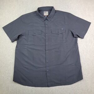 5.11 Tactical Marksman‎ Shirt UPF 50+ Mens 2XL Black Short Sleeve Button Pockets